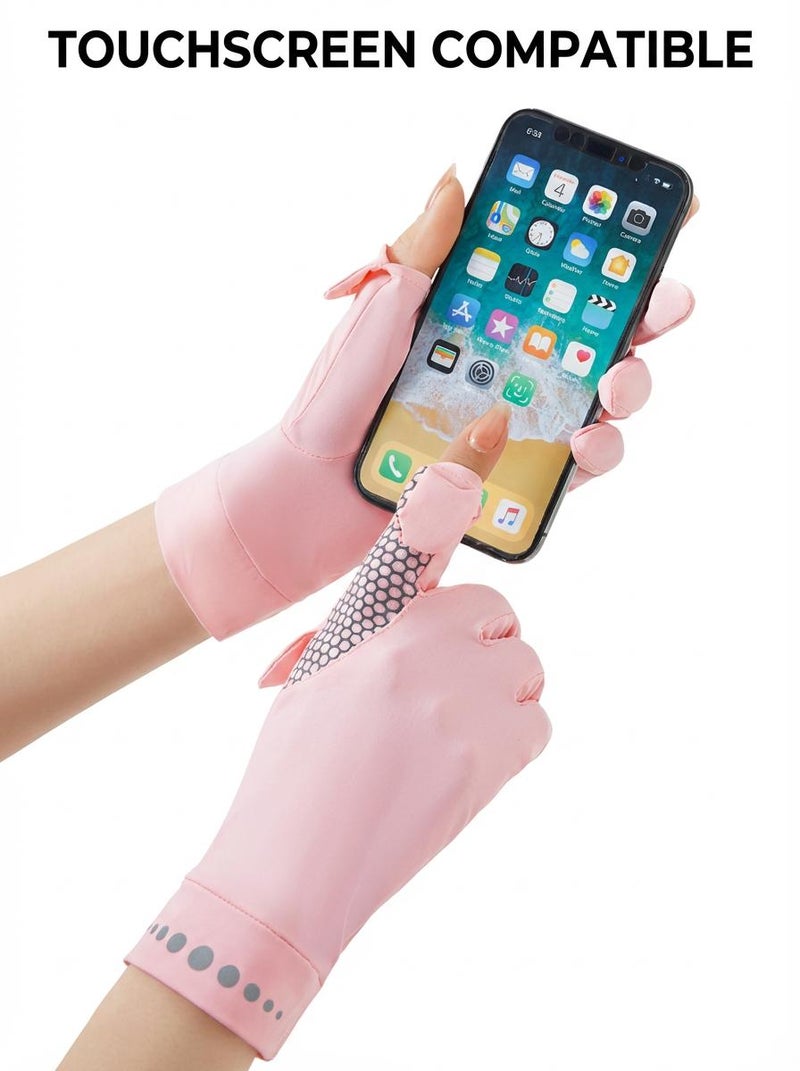 Women's Driving Gloves,Non-Slip Sun Protection Summer Uv Protection Long Gloves - Image 5